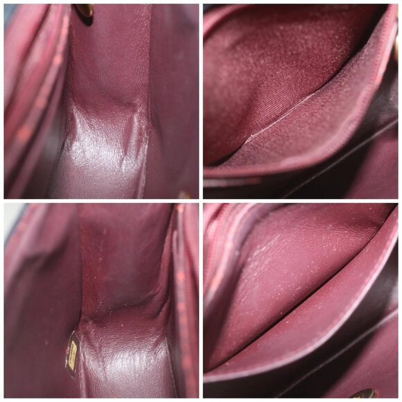 CHANEL Mini Matelasse Chain Flap Shoulder Bag Lamb Skin Black Gold Auth - Picture 15 of 16